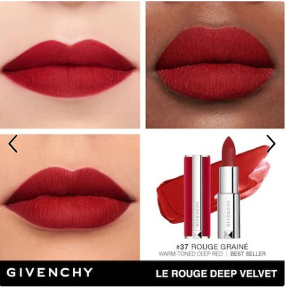 Givenchy Le Rouge Deep Velvet Matte Lipstick 37 Rouge Graine, 3.4g full size - Picture 6 of 6